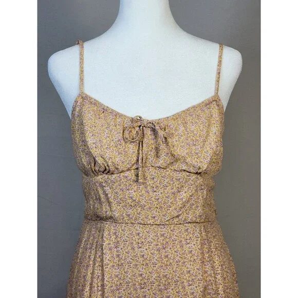 Aeropostale Ditzy Floral Midi Sundress Juniors Medium Cottagecore Dainty Prairie - Picture 2 of 9